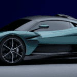 Turquoise 2024 Aston Martin Valhalla parked