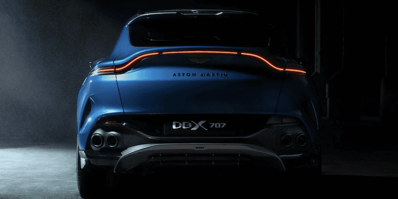 2023 Aston Martin DBX707 rear view