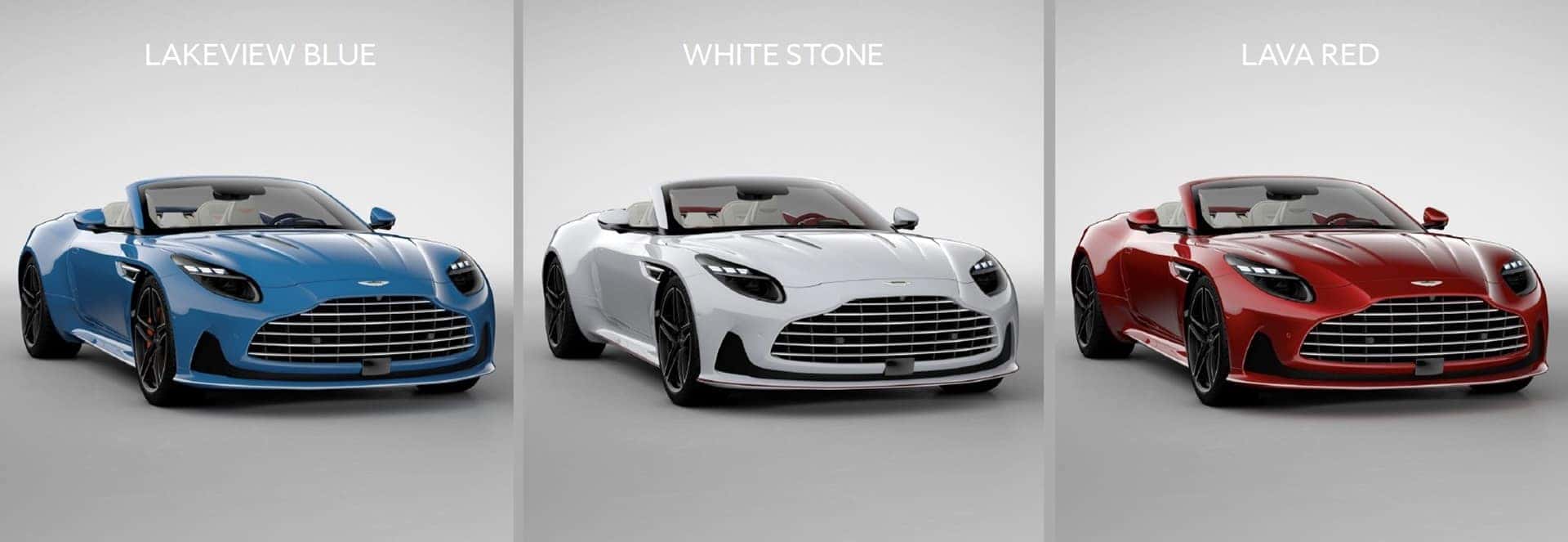 2026 Aston Martin DB12 Palm Beach Edition Volante Lakeview Blue White Stone Lava Red Aston Martin Palm Beach