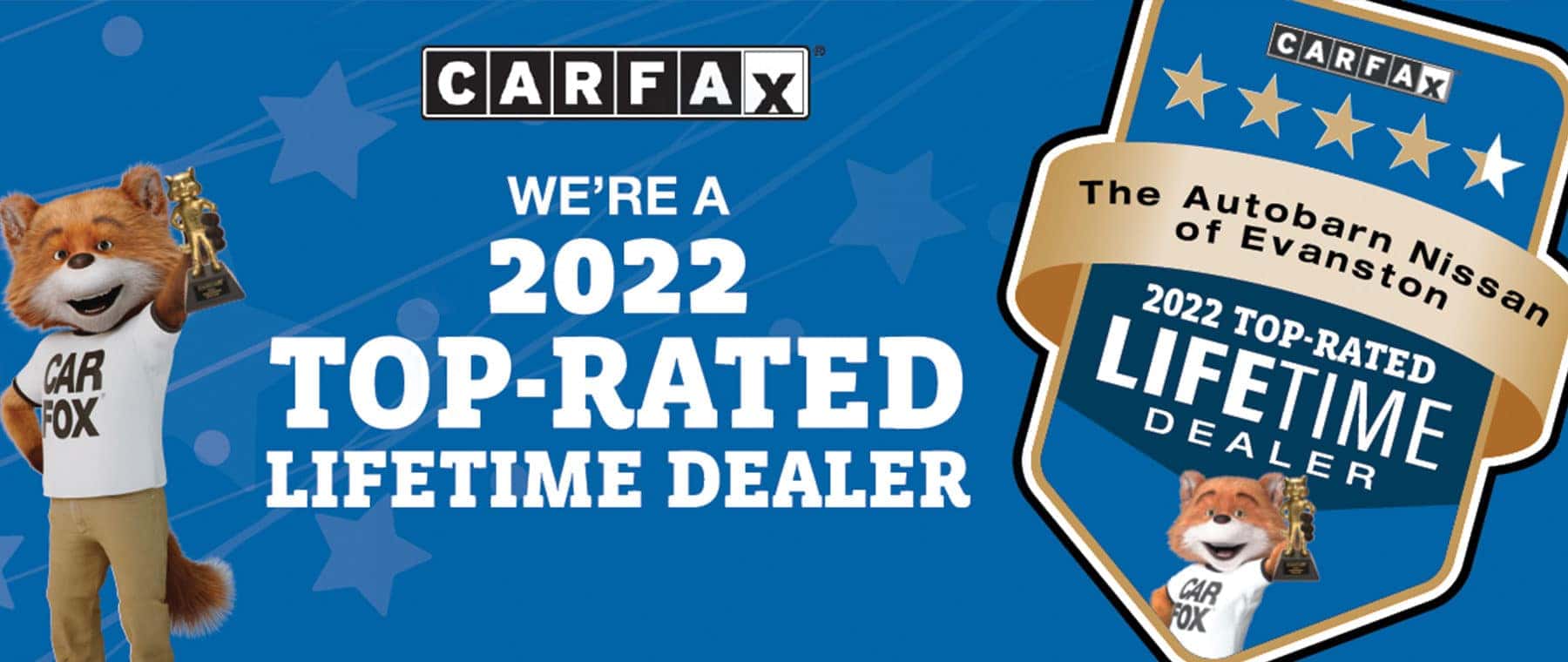 We're a 2022 Top-Rated Lifetime Dealer!
