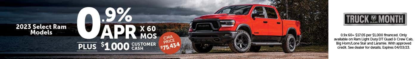 0.9% APR For 60 mos PLUS $1,000 Customer Cash