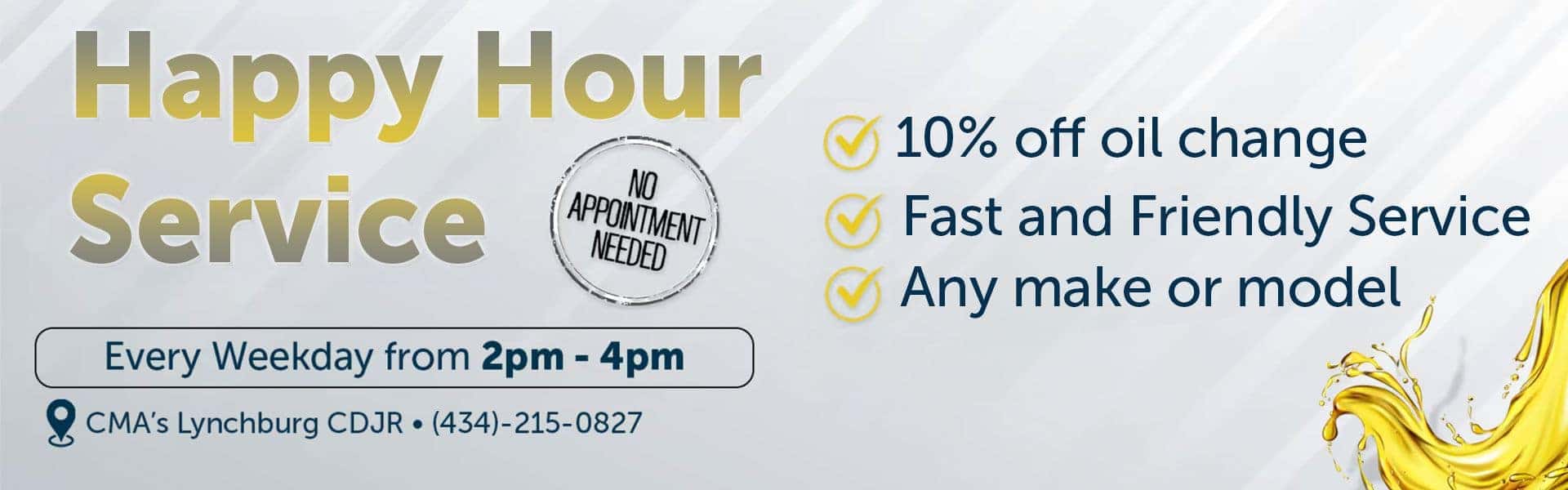 Service Happy Hour Special