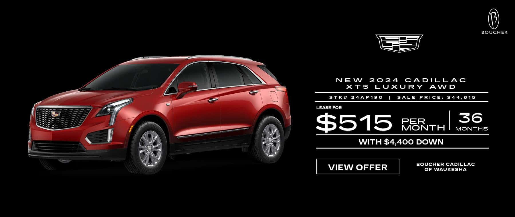 May 25 - 2024 Cadillac XT5 Luxury AWD in Waukesha, WI