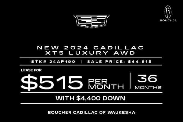 Lease a new 2024 Cadillac XT5 Luxury AWD in Waukesha, WI