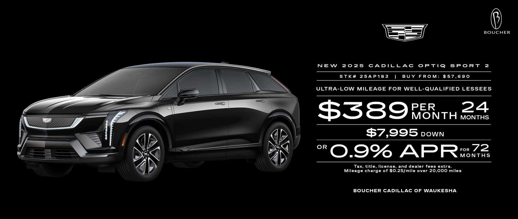 Save on a 2025 Cadillac Optiq Sport 2