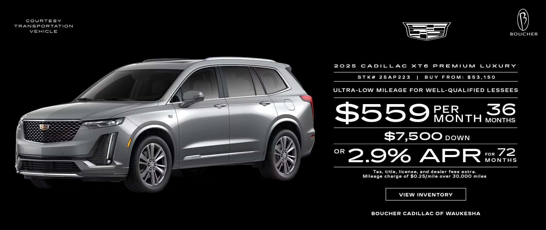 Lease a 2025 Cadillac XT6 Premium Luxury