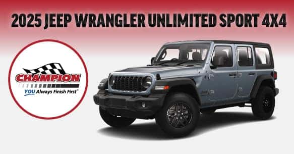 2025 Jeep Wrangler Unlimited Sport 4x4 Lease Offer