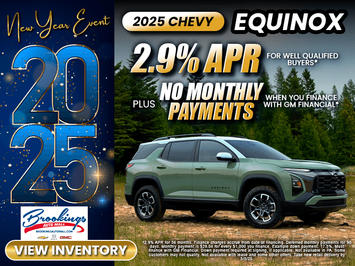 2025 Chevy Equinox Brookings Auto Mall