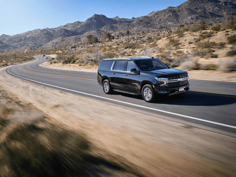 Chevy Suburban driving