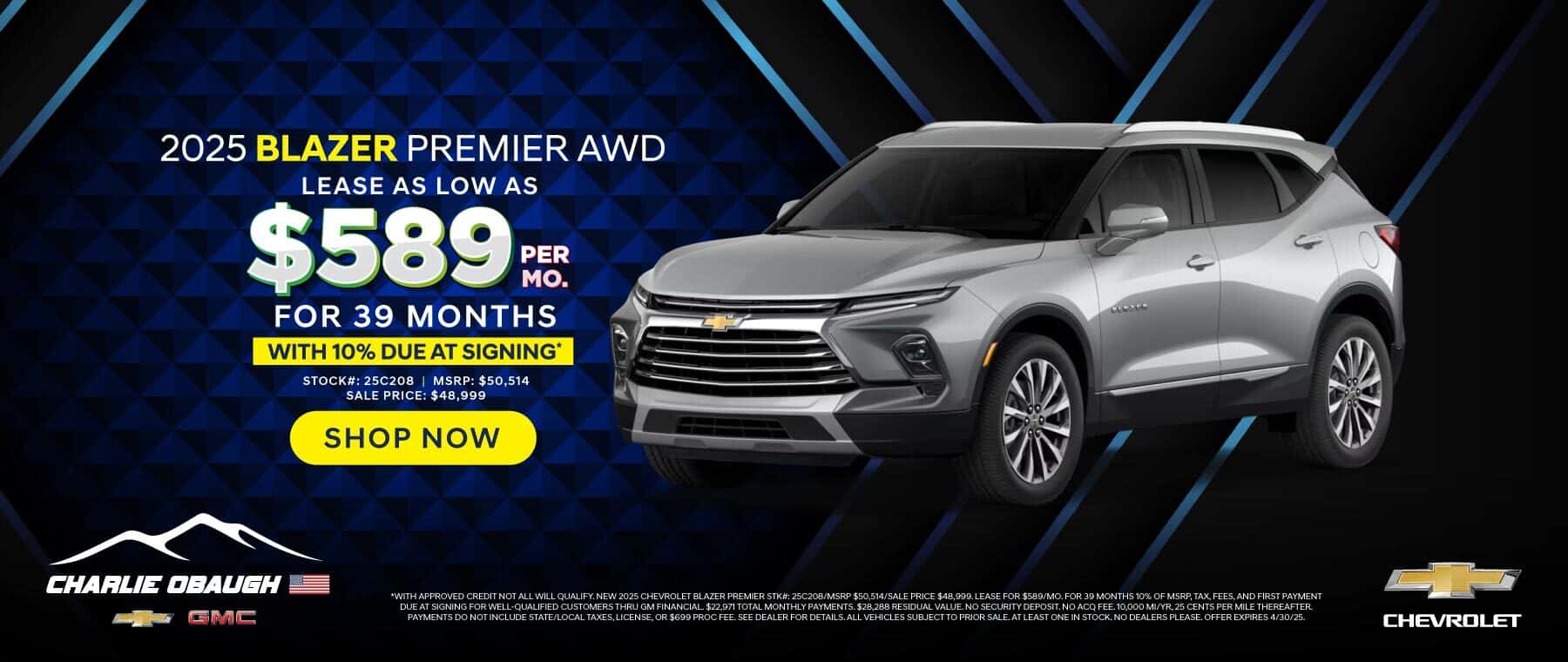 New ' 25 Chevrolet Blazer Premier AWD