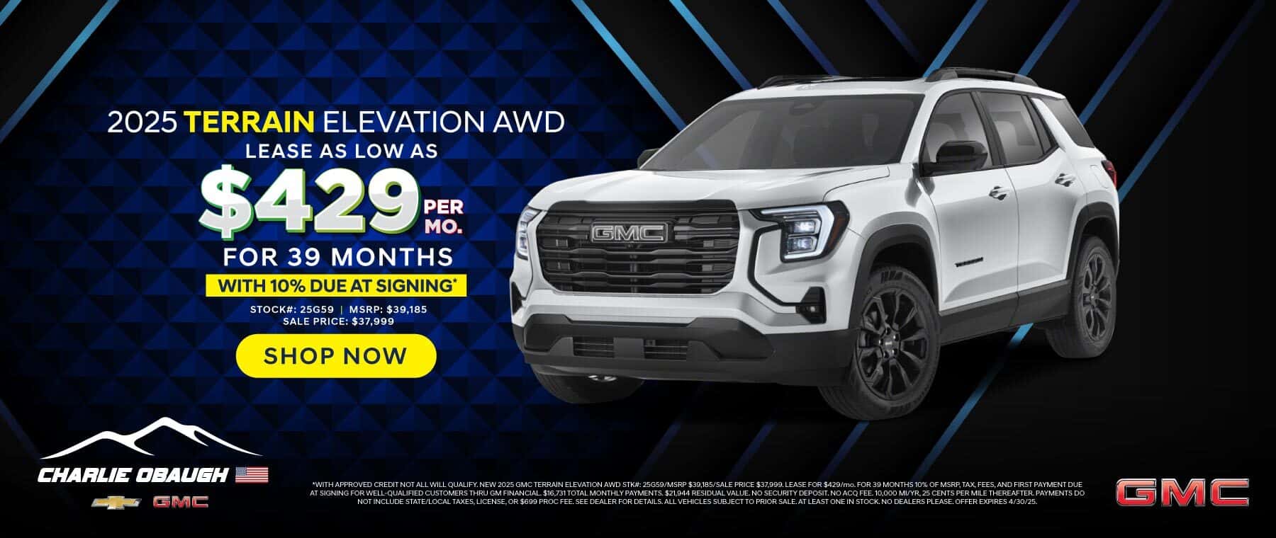 New 2025 GMC Terrain Elevation