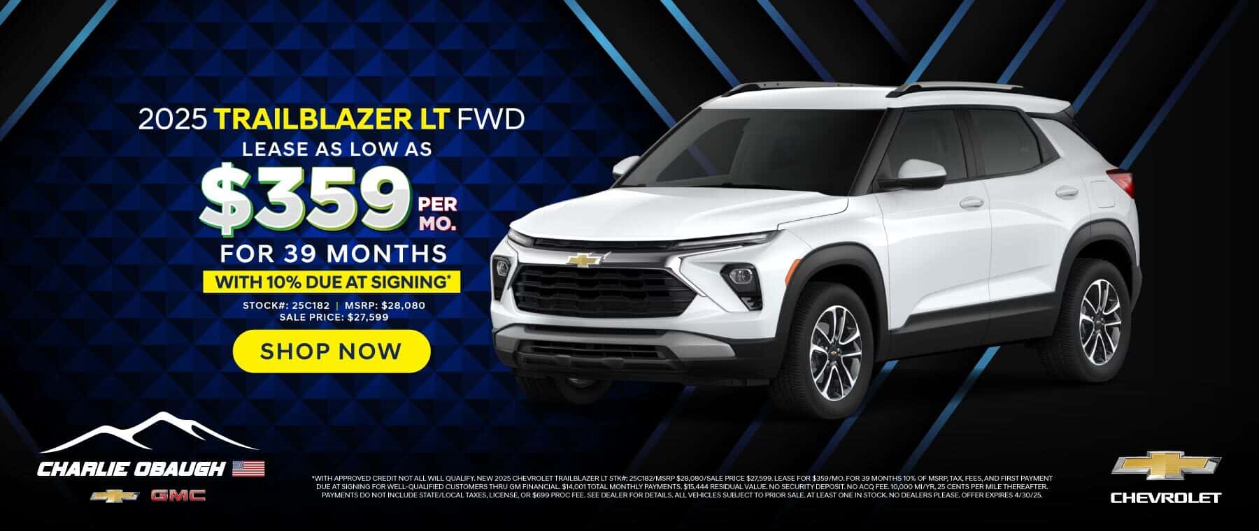 New '25 Chevrolet Trailblazer LT