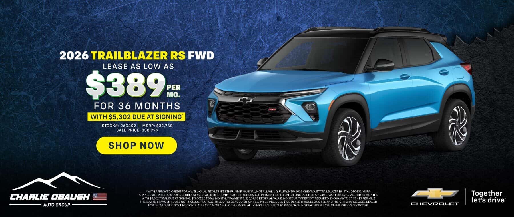 2026 TRAILBLAZER RS FWD