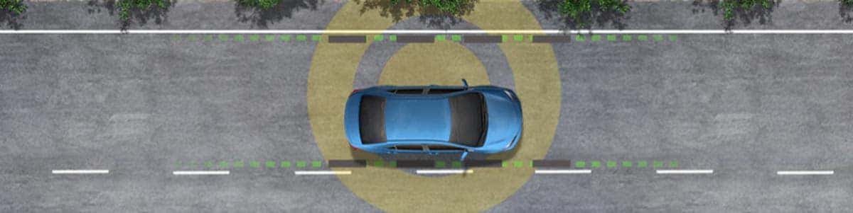 2020 Toyota RAV4 Lane Departure Alert A camera on your windshield may help you avoid the consequences of unintended lane departure by alerting you when it senses that you've veered from your lane.