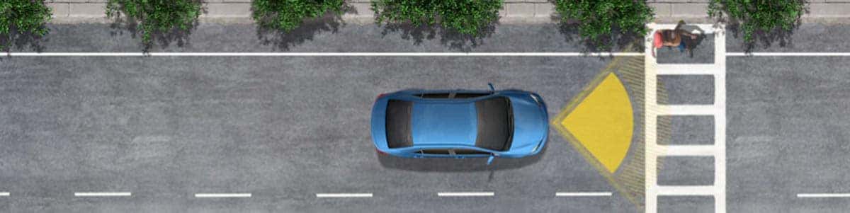 2020 Toyota RAV4 Pre-Collision System with Pedestrian Detection This integrated camera and radar system is designed to help reduce the likelihood of colliding with a preceding car or pedestrian.