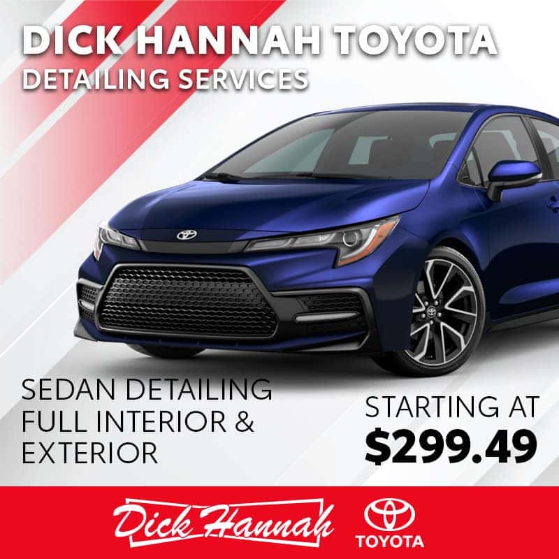 Dick Hannah Toyota Detailing Services - Sedan Detailing Full Interior and Exterior
