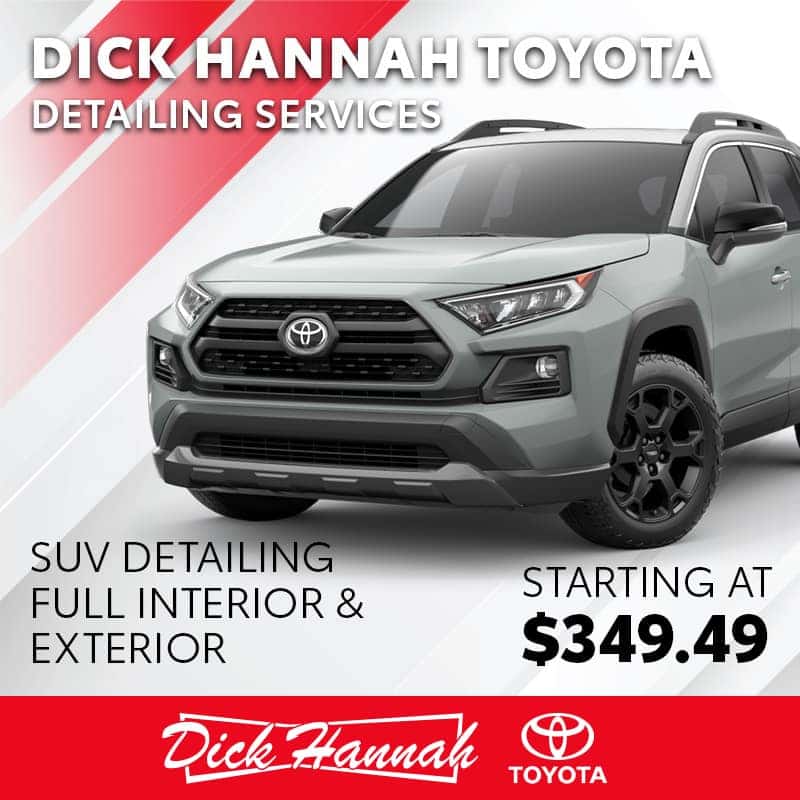 Dick Hannah Toyota Detailing Services - SUV Detailing Full Interior and Exterior