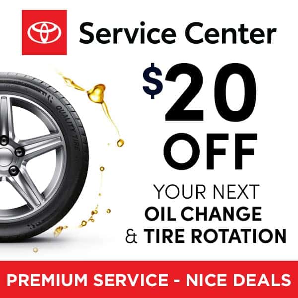 Oil Change and Tire Rotation Dick Hannah Toyota