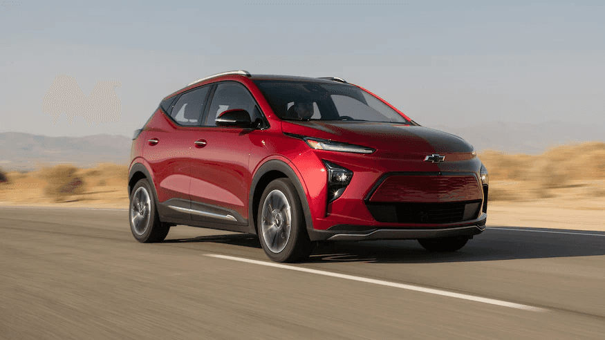red chevrolet ev 