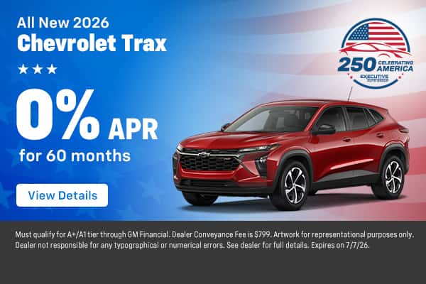 2026 Chevrolet Trax 0 APR