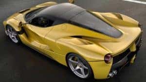 yellow ferrari