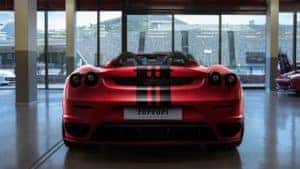 back of ferrari