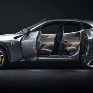 ferrari purosangue driver side view