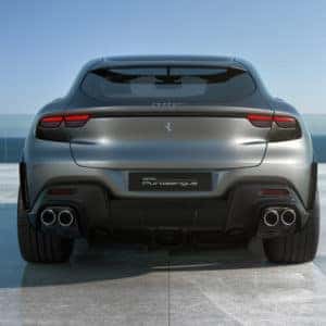 ferrari purosangue rear view