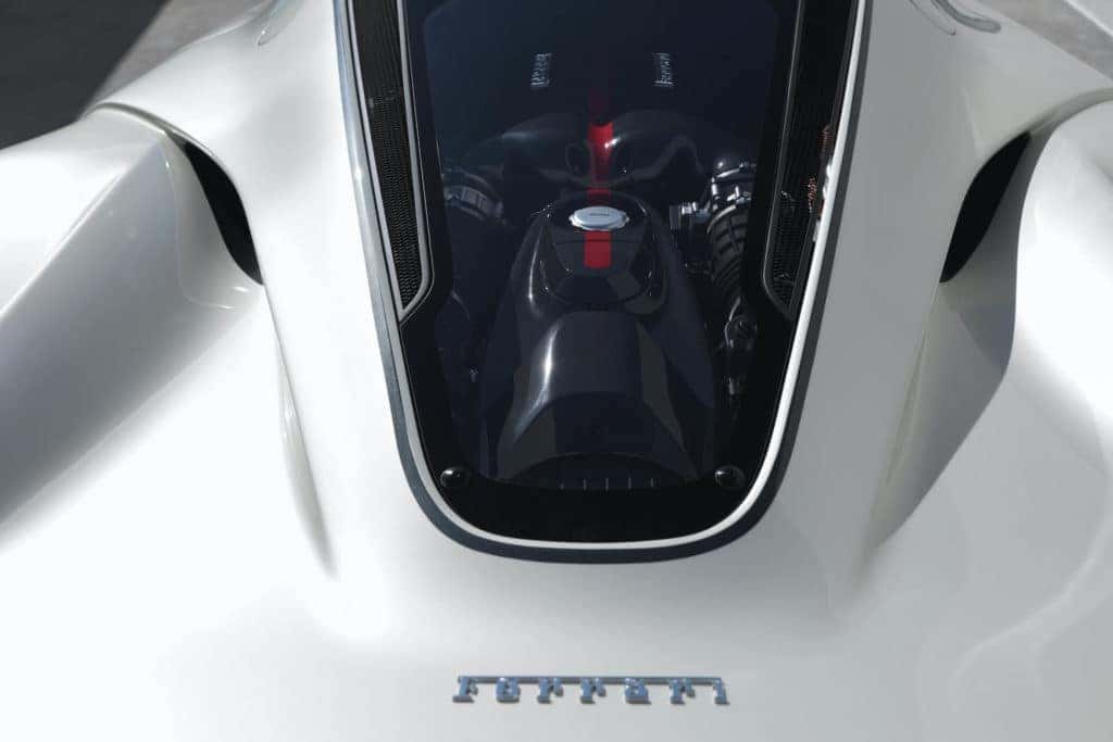 LaFerrari Aperta Bianco Italia Opaco engine