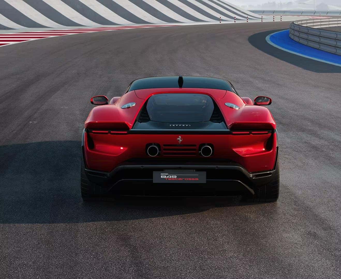 849 testarossa rear in red