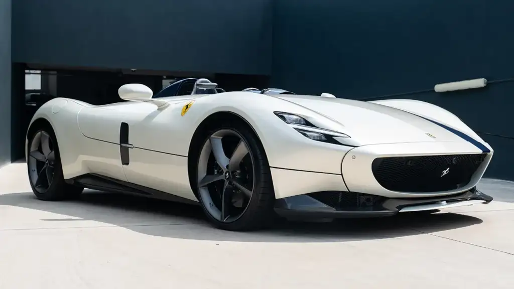 ferrari monza in white