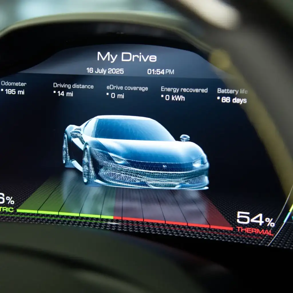 hybrid Ferrari maintenance | HUD