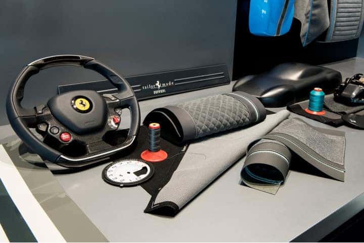 ferrari personalization program room materials