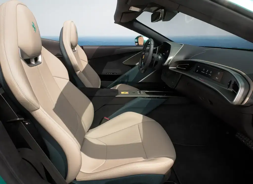 ferrari amalfi spider passenger interior