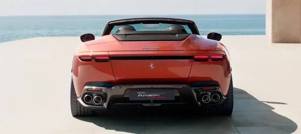 ferrari amalfi spider rear view