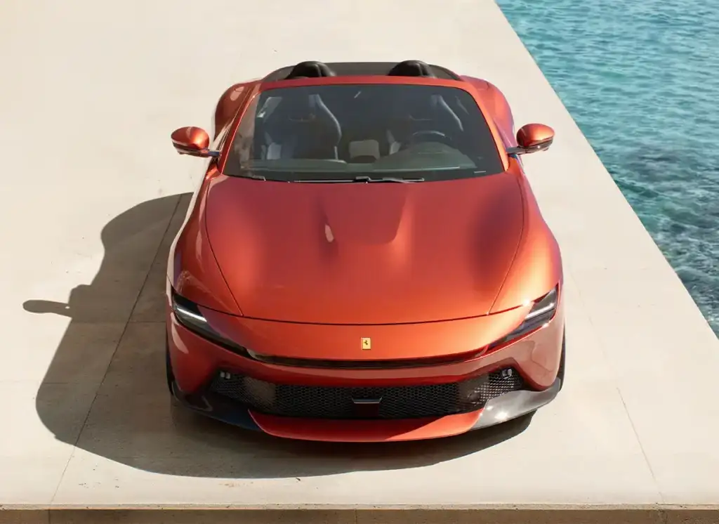ferrri amalfi spider front view