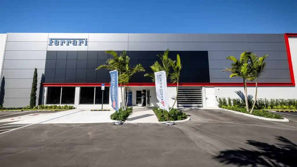 ferrari of boca raton front view