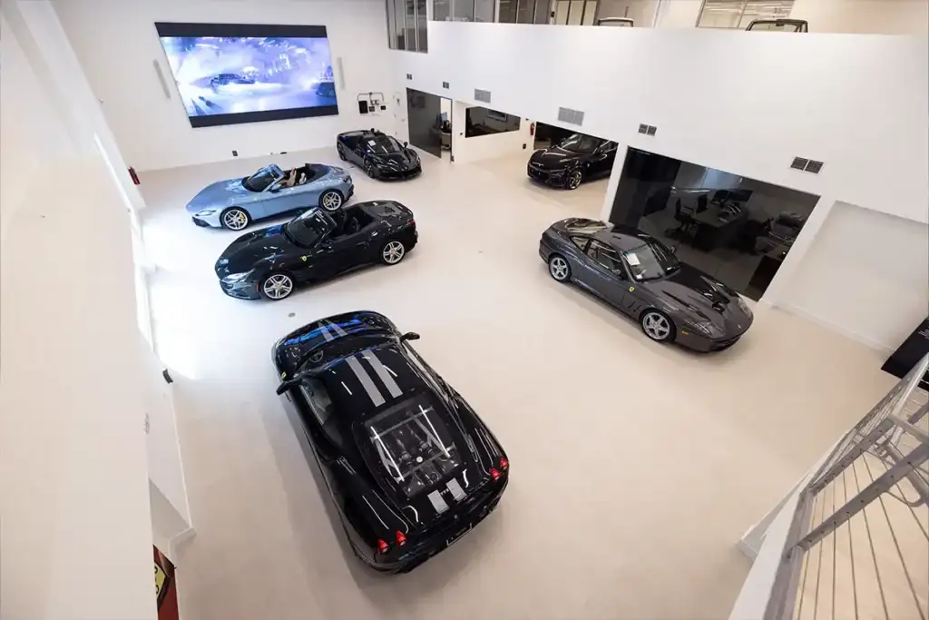ferrari of boca raton service center showroom