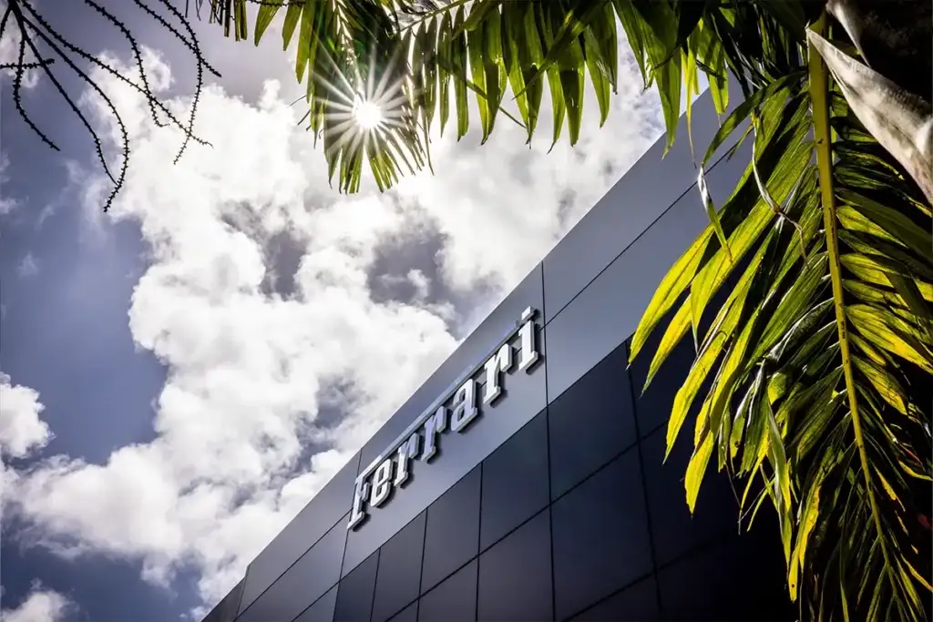 ferrari of boca raton sign