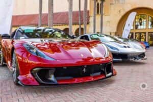 ferrari lineup at cars and caffeine march 2026