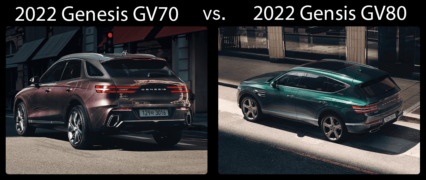 2022 genesis gv70 gv80 specs and features compared 44 off