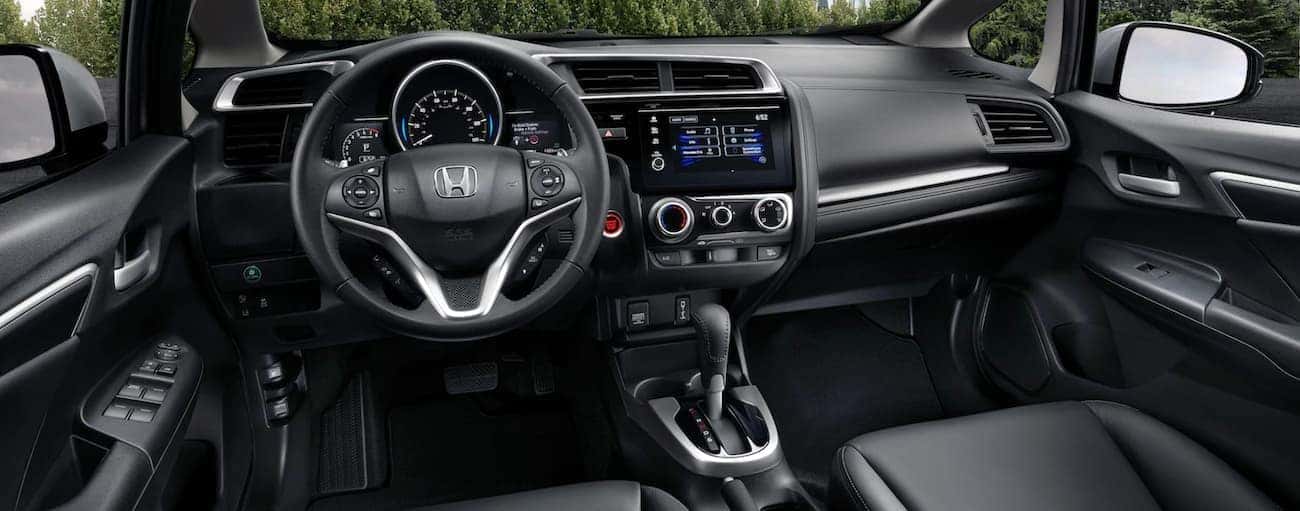 The dashboard in a 2020 Honda Fit EX-L is shown.