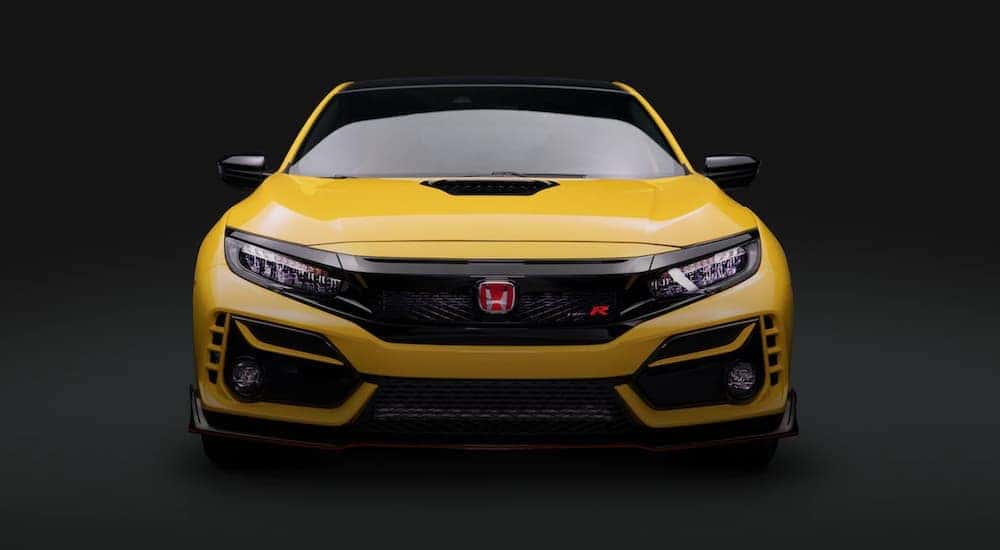 yellow civic type r