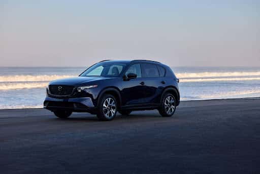 Mazda CX-5 driving beach