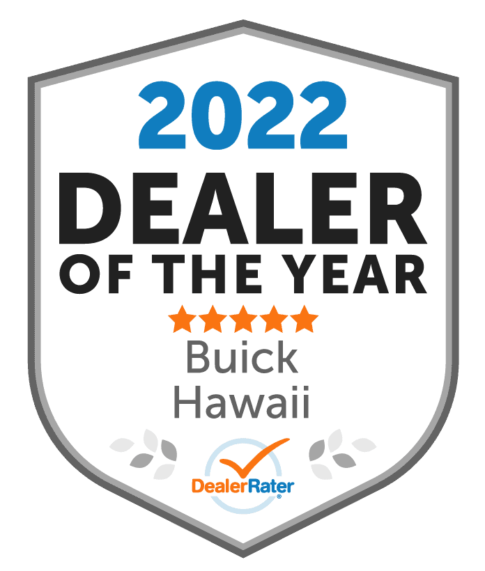 DealerRater 2022 Dealer of the Year Buick Hawaii