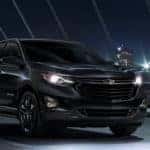 Black Equinox driving at night