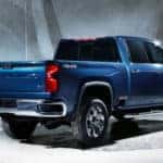 Blue 2020 Chevrolet Silverado Truck Bed
