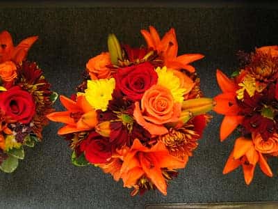 A fall bouquet from a floral shop near Richmond, Kentucky