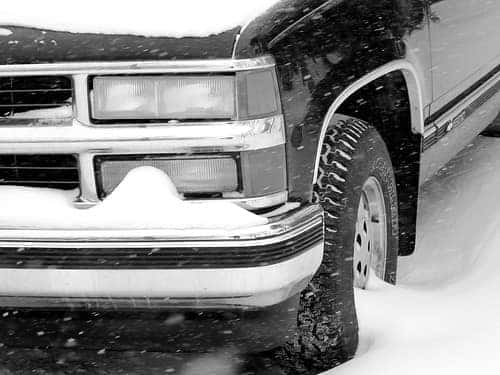 A vehicle in Kentucky during the winter