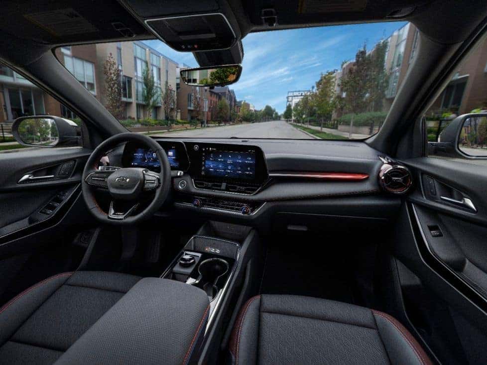 An interior view of the 2025 Chevy Equinox SUV